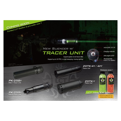 LCT Airsoft PBS-1 Silencer with Tracer Unit